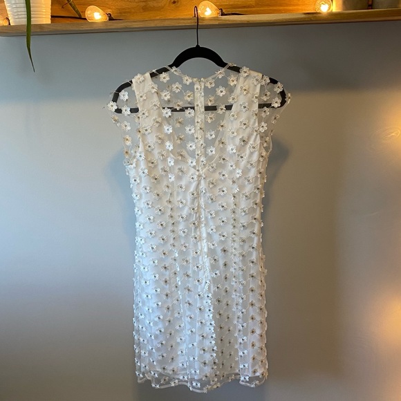 Nanette Lepore Sheer Applique Sheath Dress - Picture 3 of 8